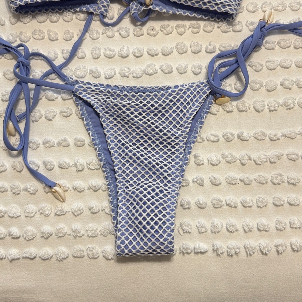 Blue Patterned Bikini Set - Picture 4 of 7